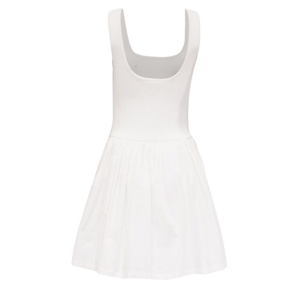 The Upside Sleeveless Mini Flared Dress in White Cotton - Picture 4 of 8